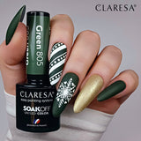 Claresa Vernis Gel UV LED 5 ml Vert 805 Emmène-moi à la rivière