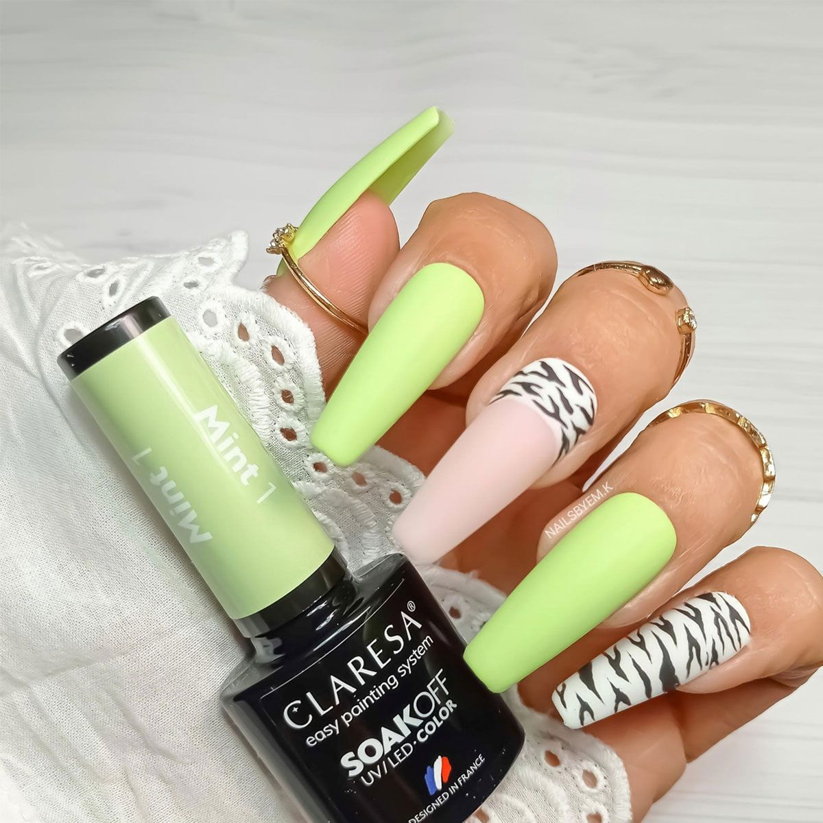 Claresa UV LED Gel Polish 5ml Mint 1