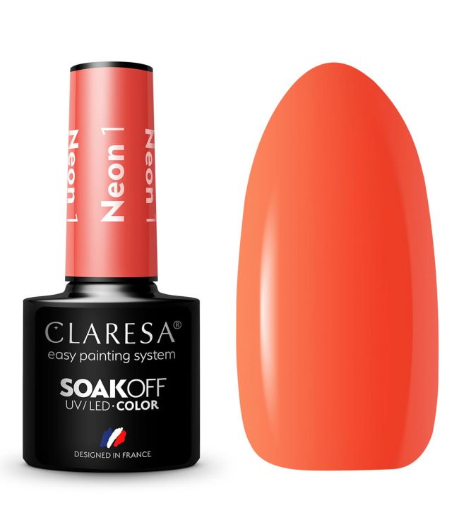 Claresa UV lideró a Gelak 5ml neón 1