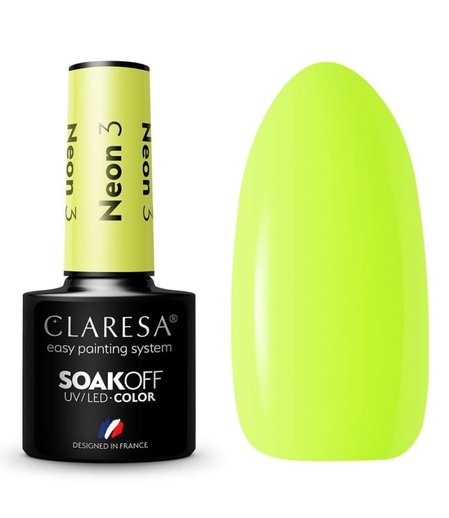 Claresa UV lideró a Gelak 5ml neon 3