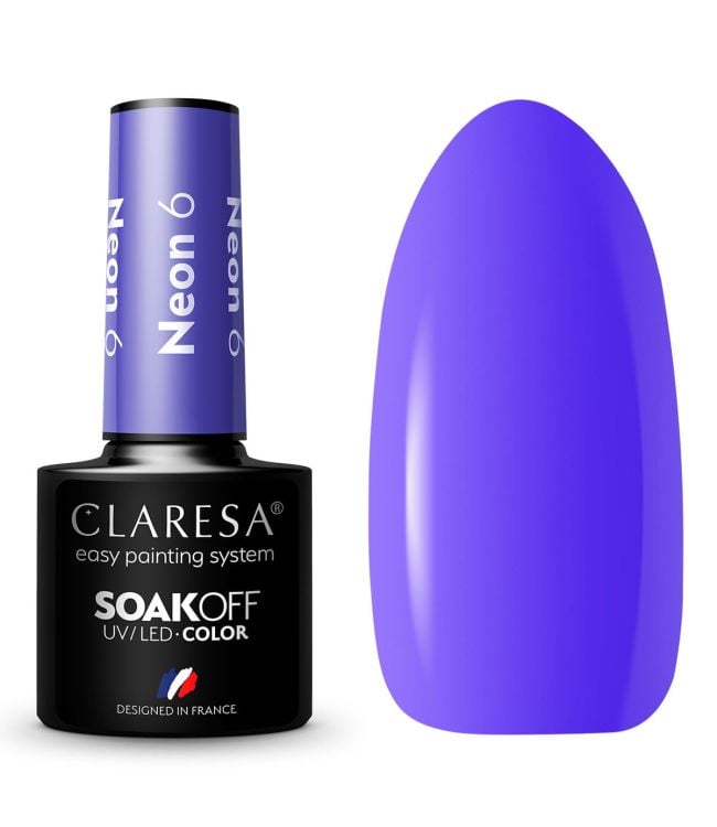 Claresa UV lideró a Gelak 5ml neon 6
