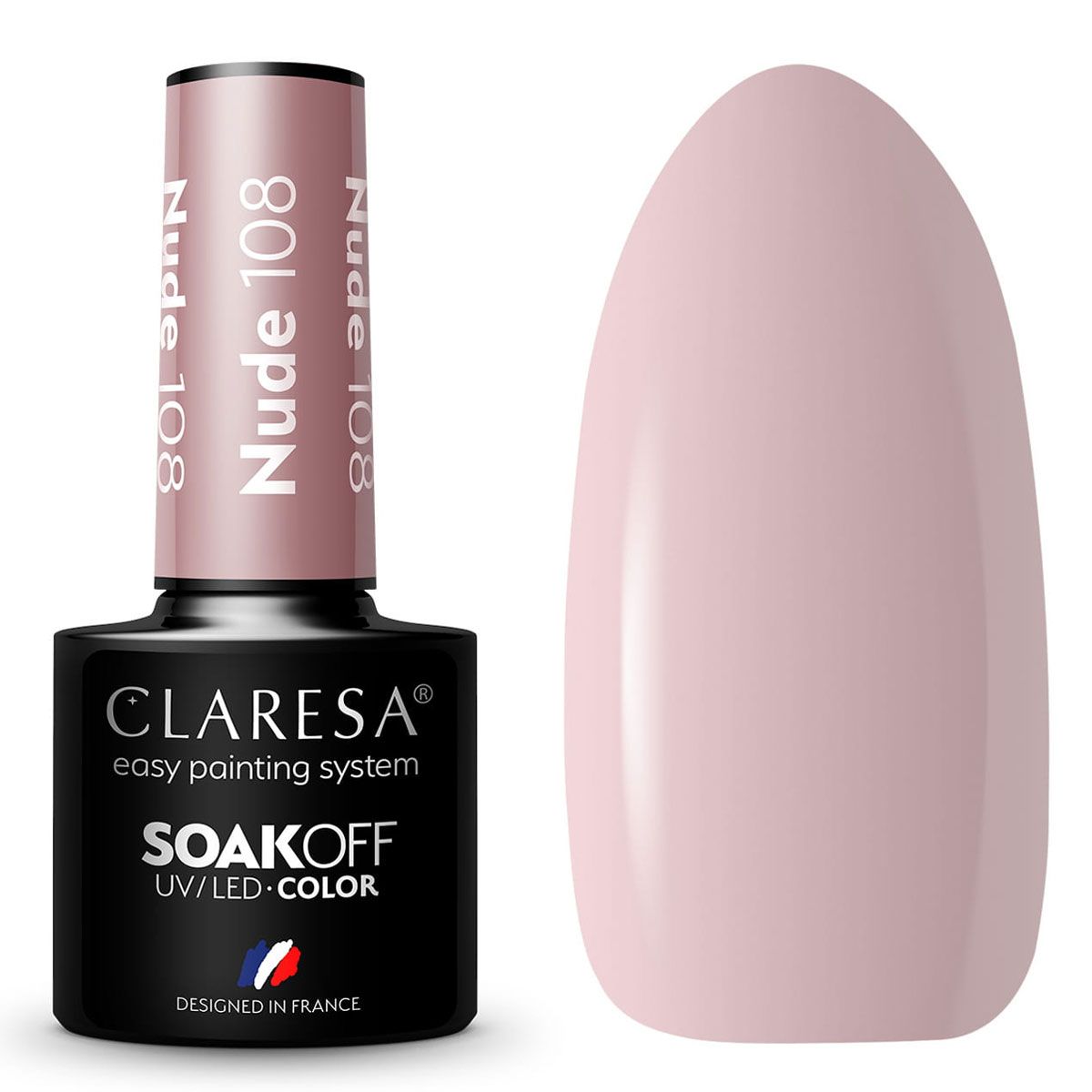 Claresa UV LED gelinis lakas 5 ml Nude 108