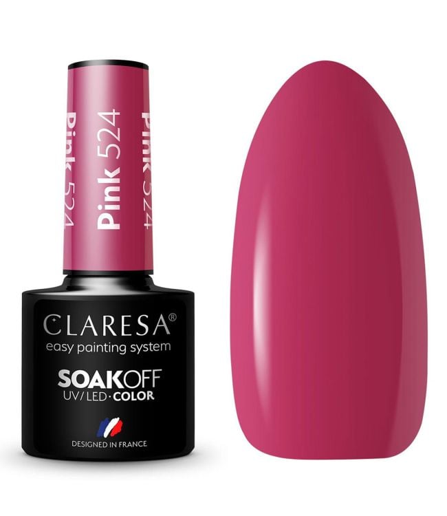 Claresa UV LED Gellak 5 ml Pink 524 Classic Look