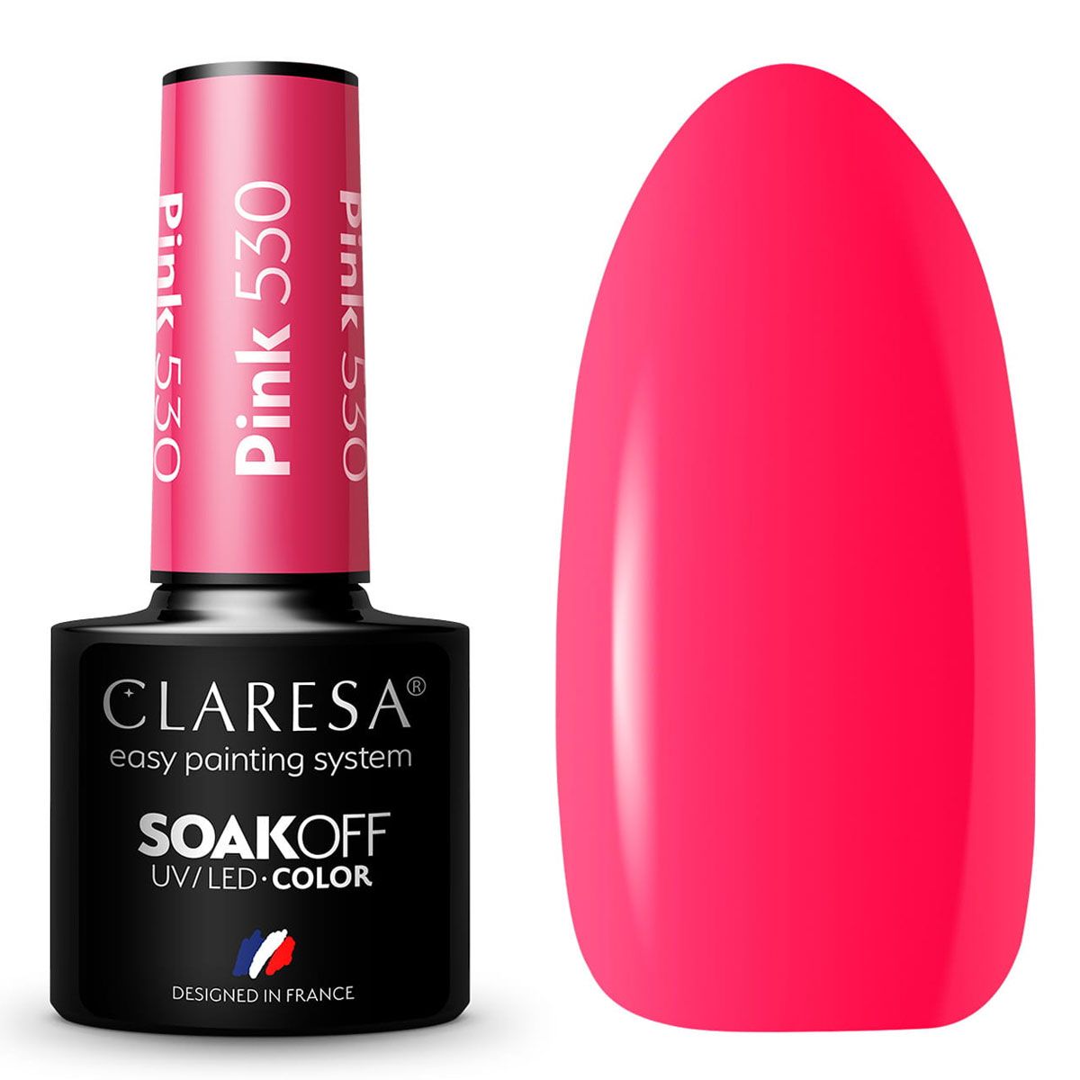Claresa uv led gellak 5ml pink 530 rainbow explosion