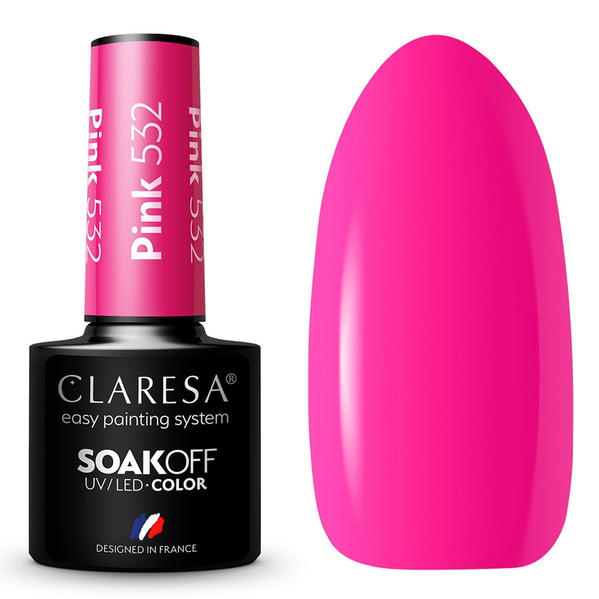 Claresa uv led gel polish 5ml pink 532 solrig have