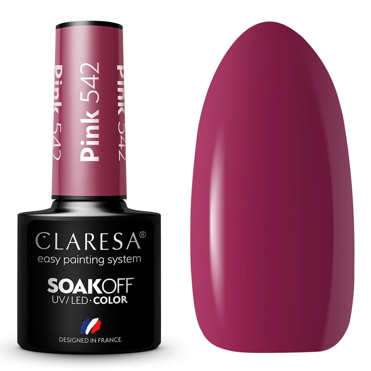 Claresa UV LED Gel Polonês 5ml Rosa 542 Look Clássico