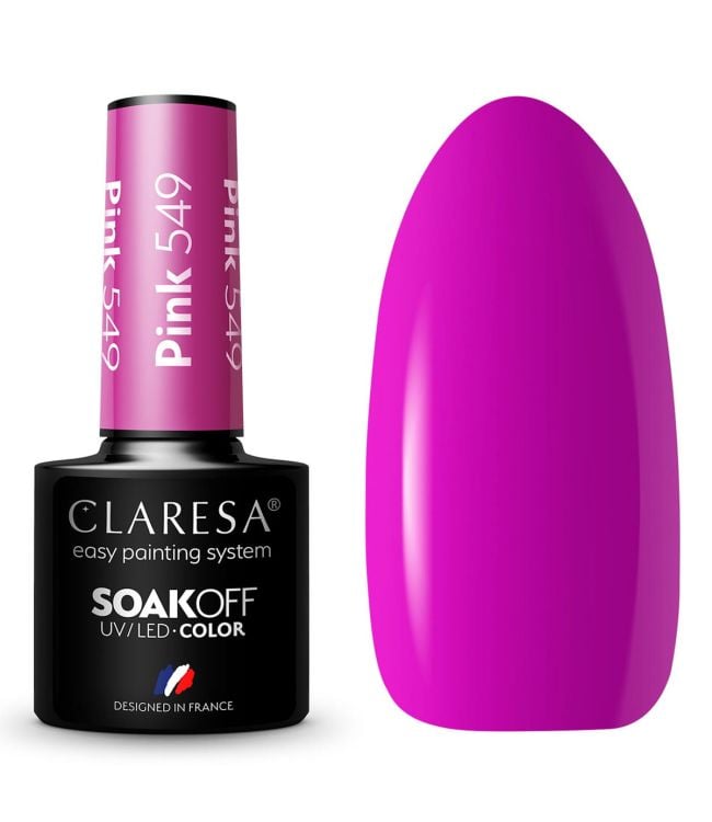 Claresa UV førte Gellak 5ml Pink 549