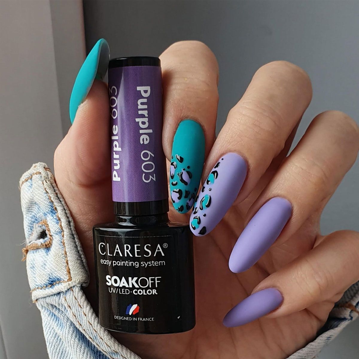 Claresa esmalte gel uv led 5ml morado 603 funfair