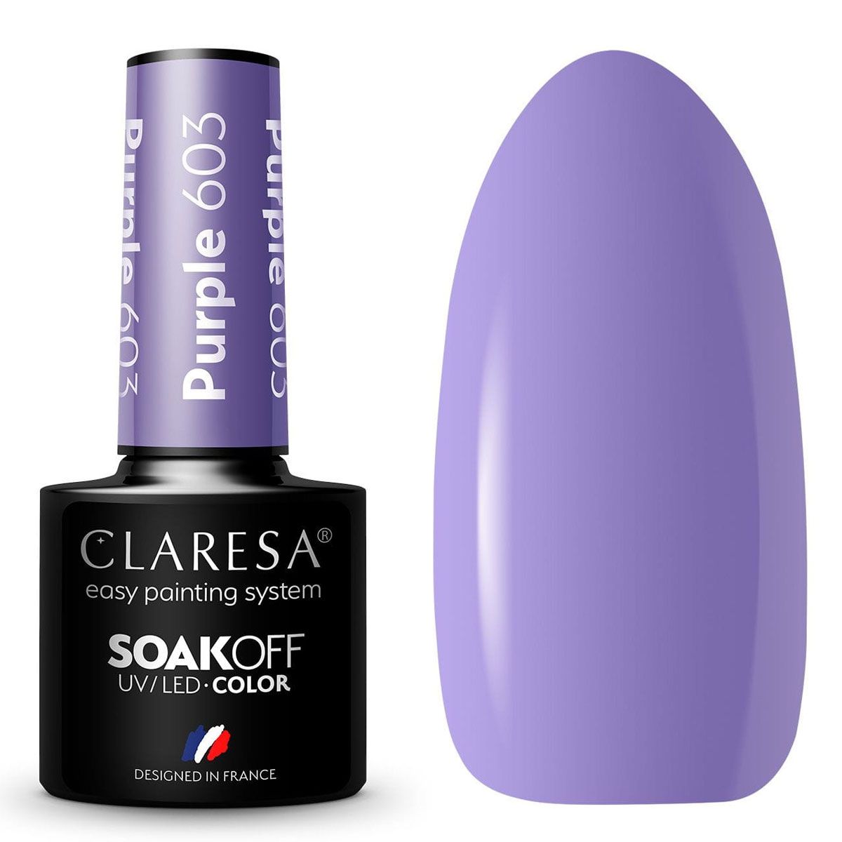 Claresa esmalte gel uv led 5ml morado 603 funfair
