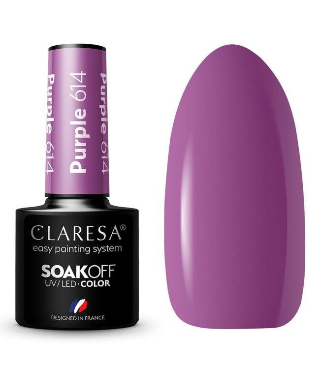 Claresa UV ledde Gellak 5 ml lila 614 Funfair