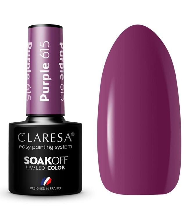 Claresa UV LED GELLAK 5ML Purple 615 Tichý les