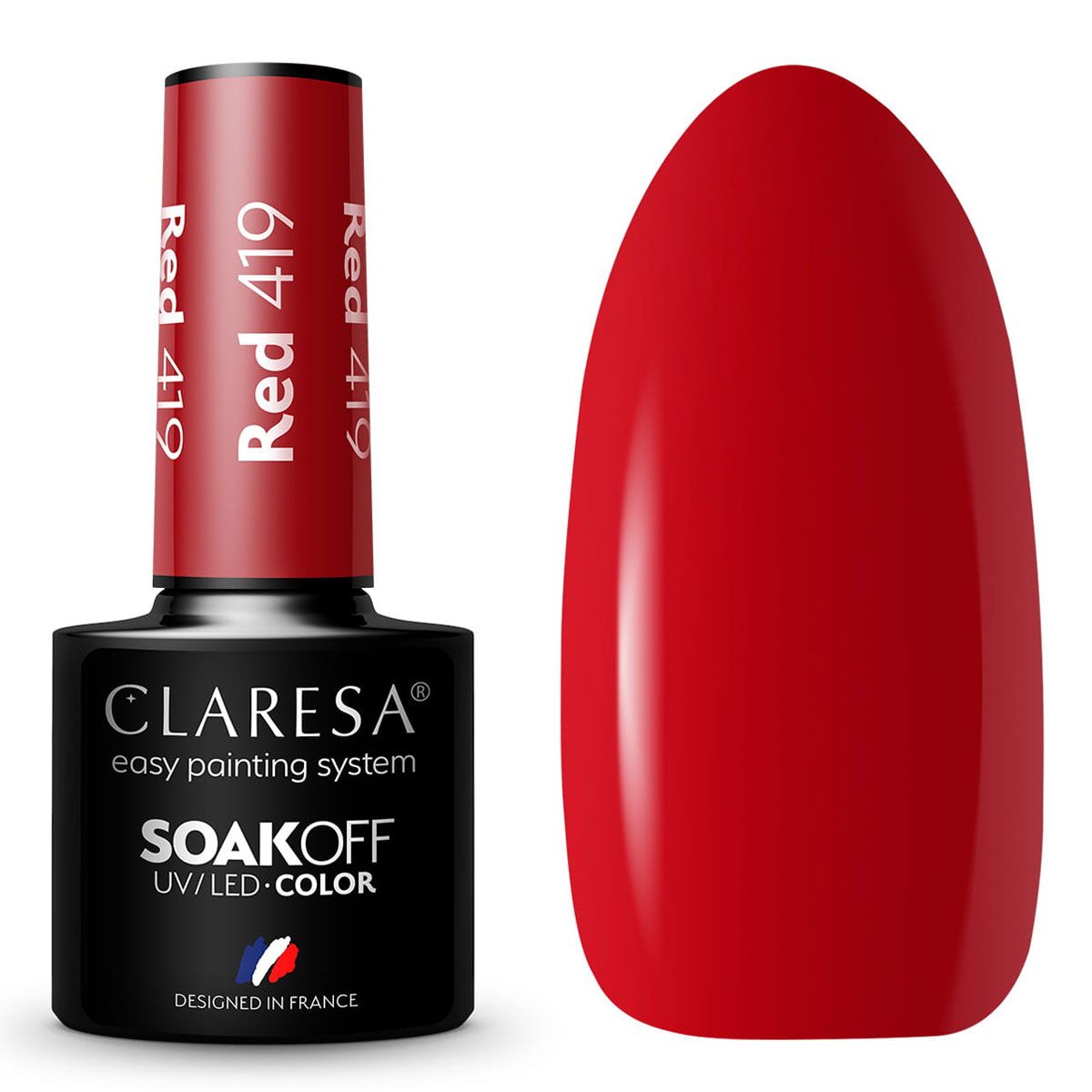 Claresa UV-LED-Gellack 5 ml Rot 419 warme Gefühle