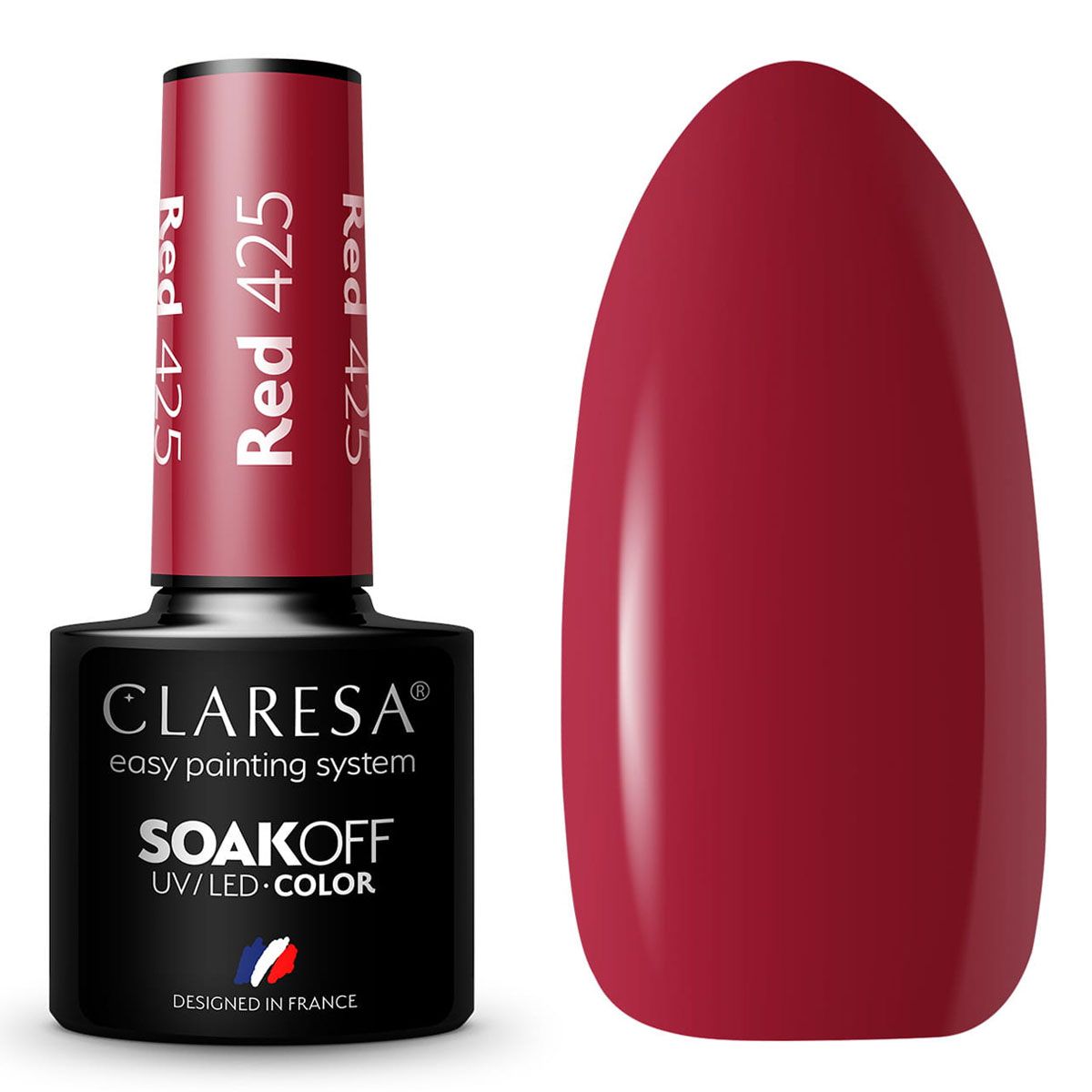 Claresa UV LED géllakk 5ml Red 425 Rainbow Explosion