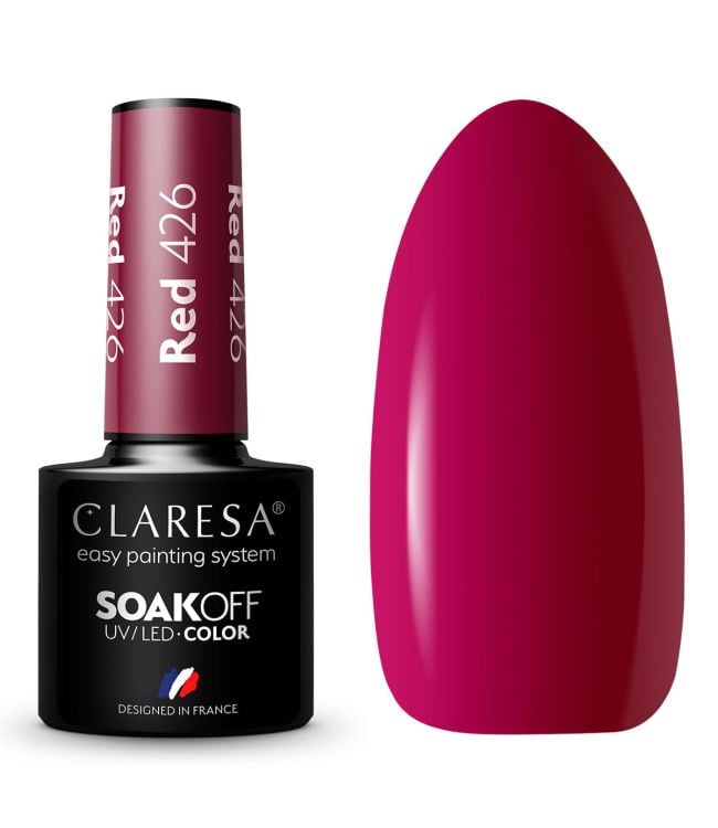 Claresa UV LED Gellak 5ml Rød 426 Full Berries