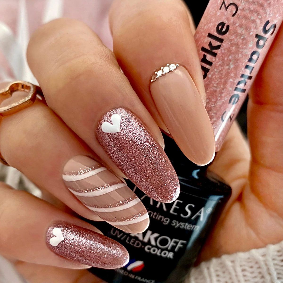 Claresa Lakier żelowy UV LED 5ml Sparkle 3