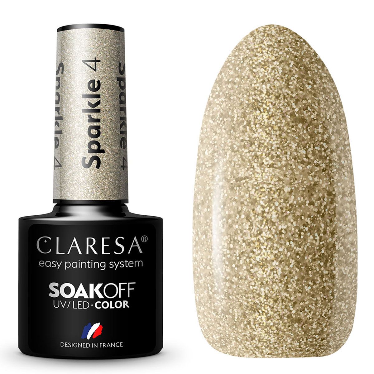 Claresa UV LED gelinis lakas 5ml Sparkle 4