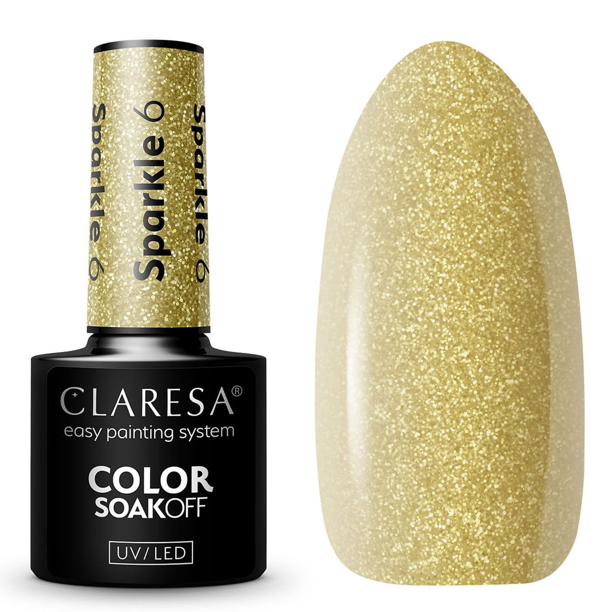 Claresa UV LED gel Polish 5ml Sparkle 6