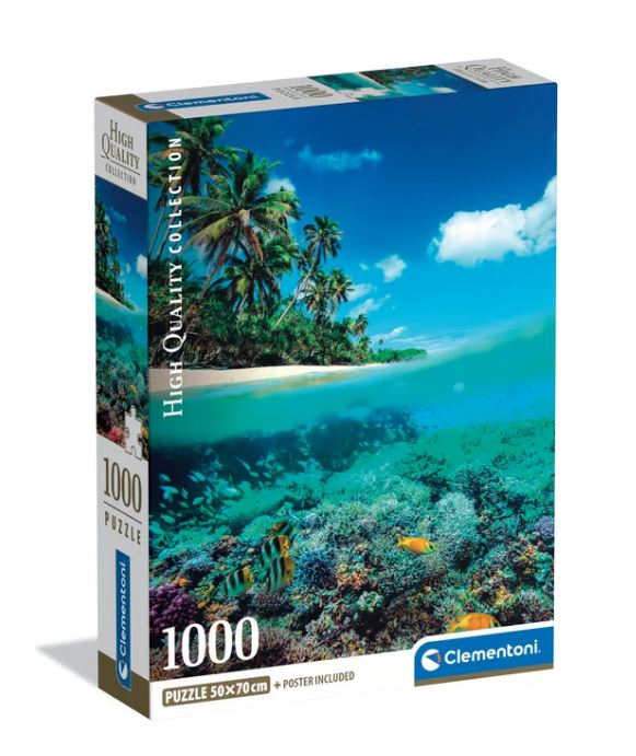 Clementoni puzzle 1000 pieces summer paradise compact