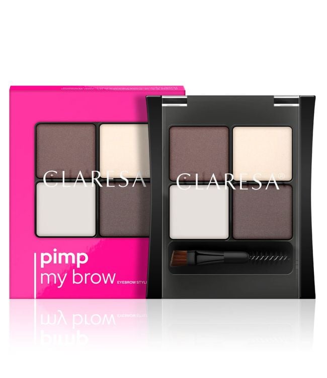 Clarisa Pimp il kit di stile sopracciglia per sopracciglia 02 Brano profondo 4GR