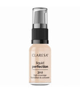 Claresa Liquid Perfection 2-in-1 Concealer and Foundation 102 Warm Medium 18Gr.