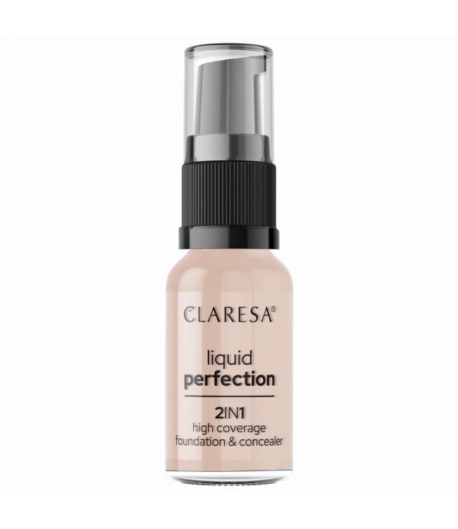 Claresa Liquid Perfection 2-i-1 concealer och Foundation 103 Cool Medium 18Gr.