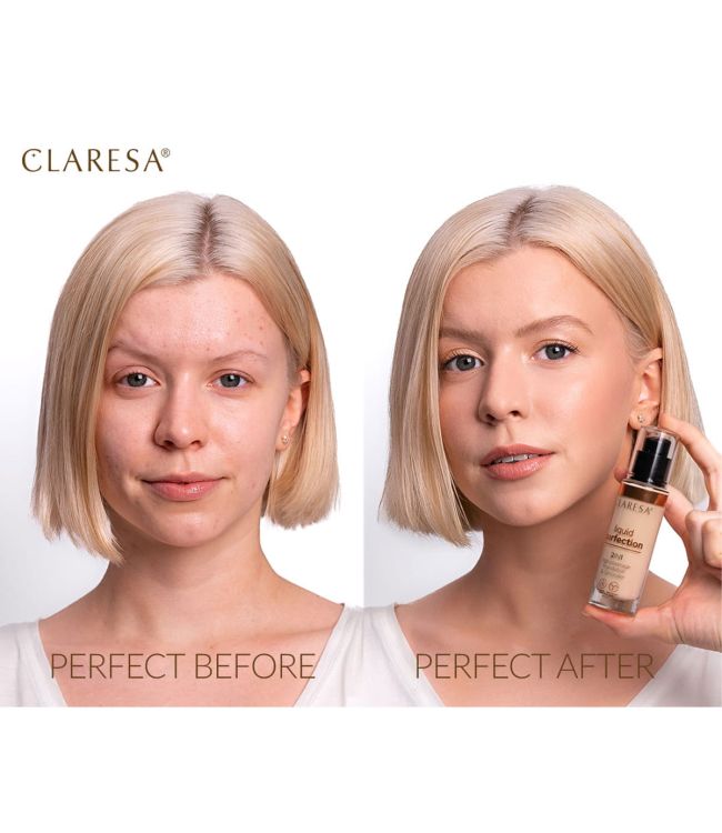 Claresa Liquid Perfection 2-i-1 concealer och Foundation 103 Cool Medium 18Gr.