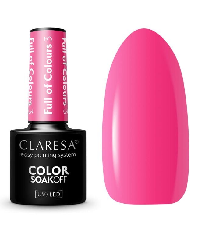 Claresa UV LED gellak 5 ml pełny lub kolory 3