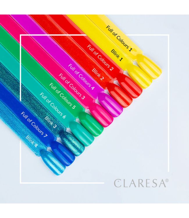 Claresa UV førte Gellak 5ml fuld eller farver 5