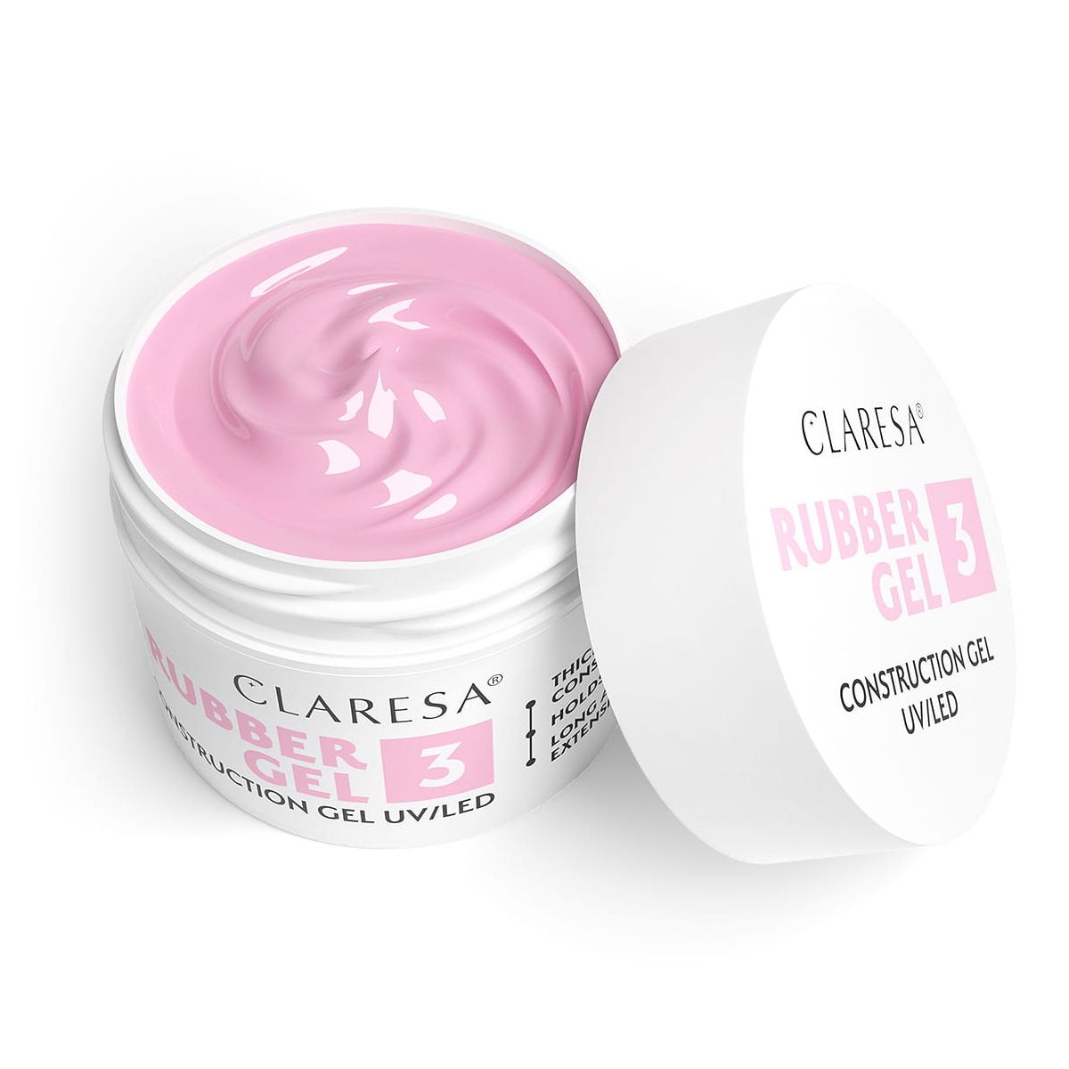 Claresa rubber gel 3 cool pink 12gr.