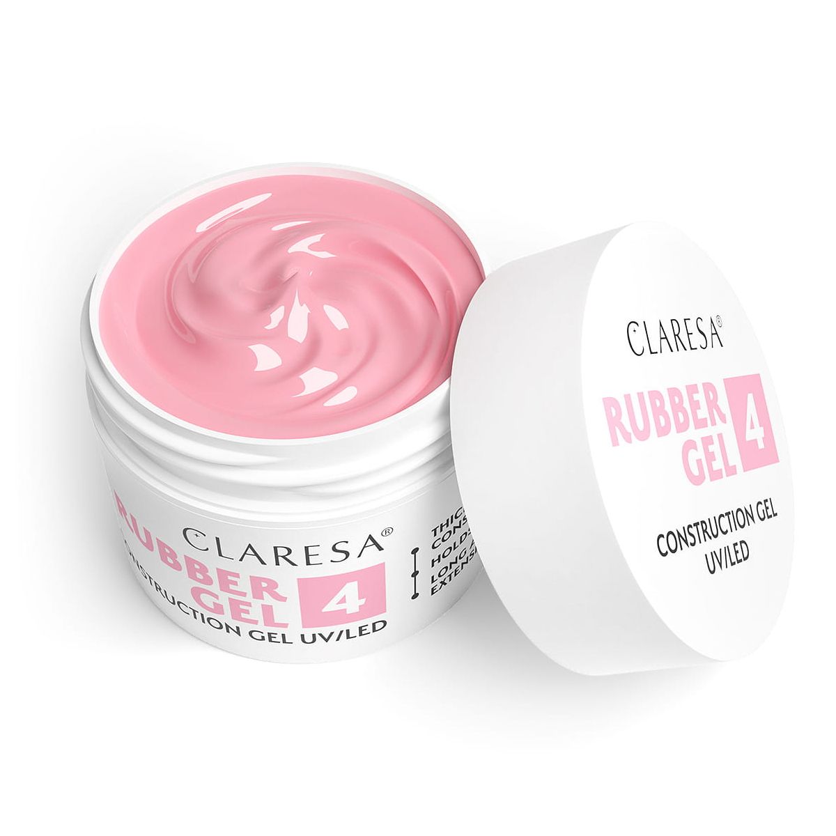 Claresa rubber gel 4 warm pink 12gr.