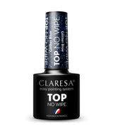 Claresa Top Coat No Wipe Glitter Blue 5ml
