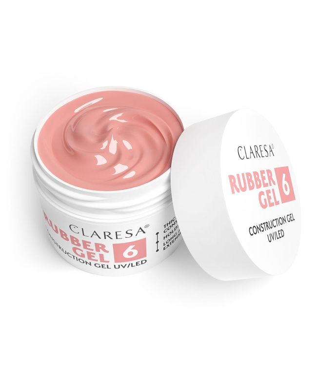 Claresa gumijast gel 6 rdečila roza 45gr.