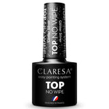 Claresa top coat no wipe glitter silver 5ml