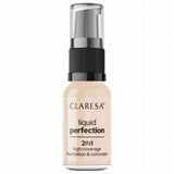Claresa liquid perfection 2-in-1 concealer and foundation 101.5 vanilla 18gr.