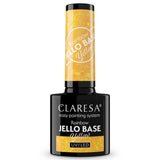 Claresa rainbow jello base coat gul 5ml