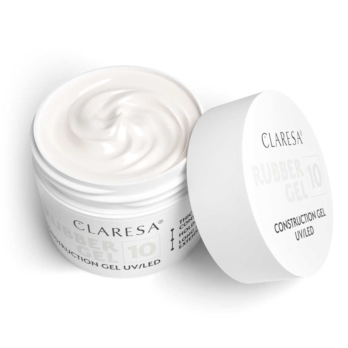 Claresa gummigel 10 mælkehvid 90gr.