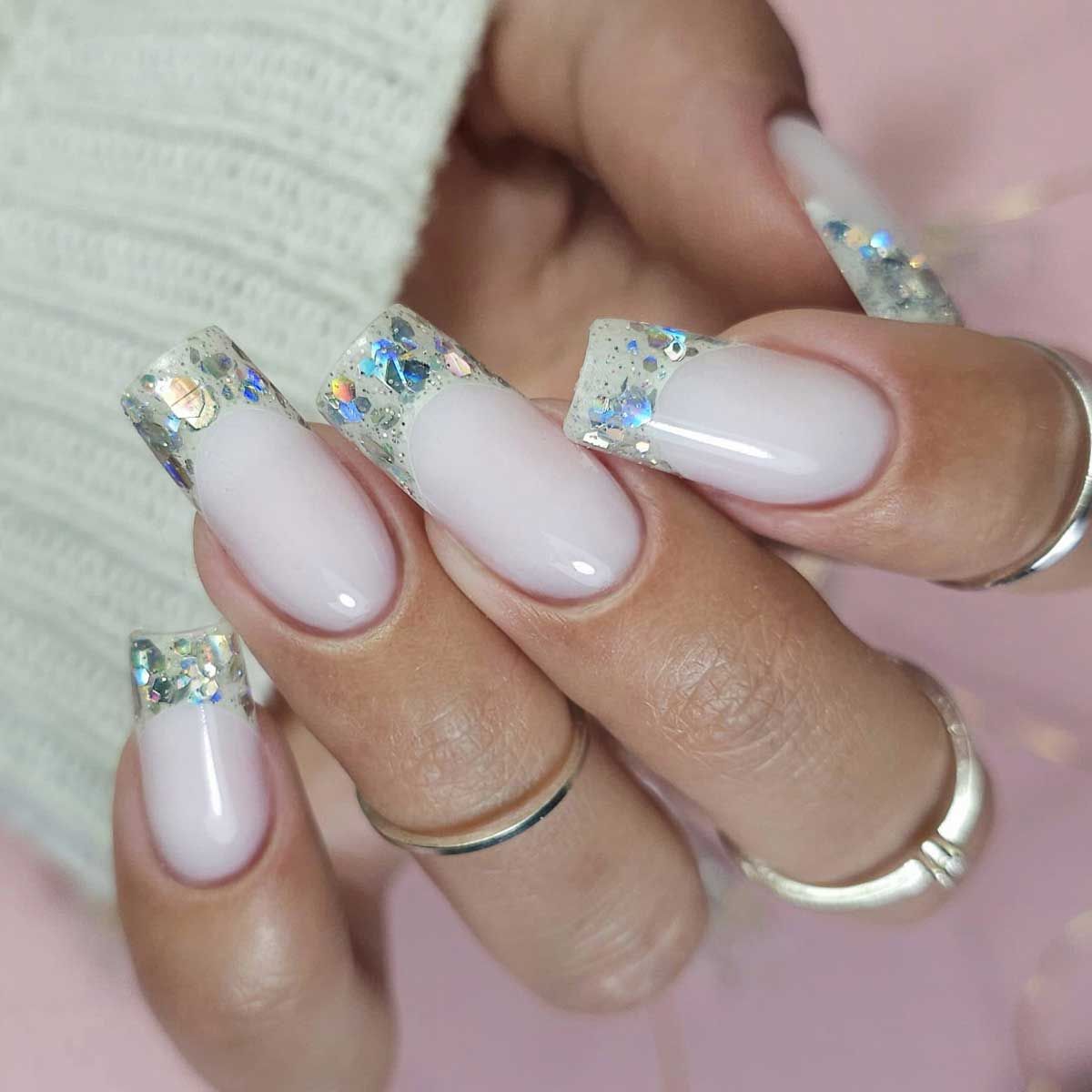 Claresa Megastar Silver Flicker Żel UV LED artystyczny 10gr.