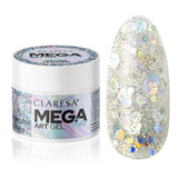 Claresa Megastar Silver Flicker Żel UV LED artystyczny 10gr.