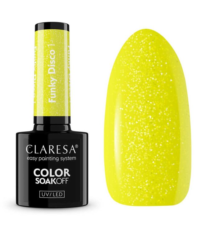 Claresa UV LED Gelak 5ml Funky Disco 1 Groove amarillo