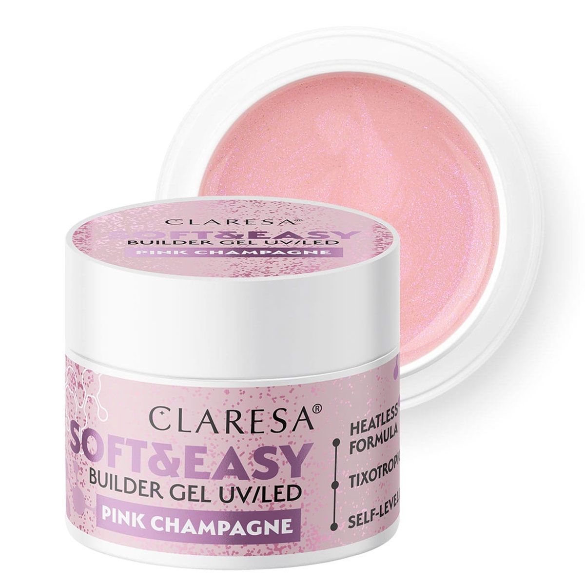 Claresa keratin soft easy builder gel blinking pink 12gr.