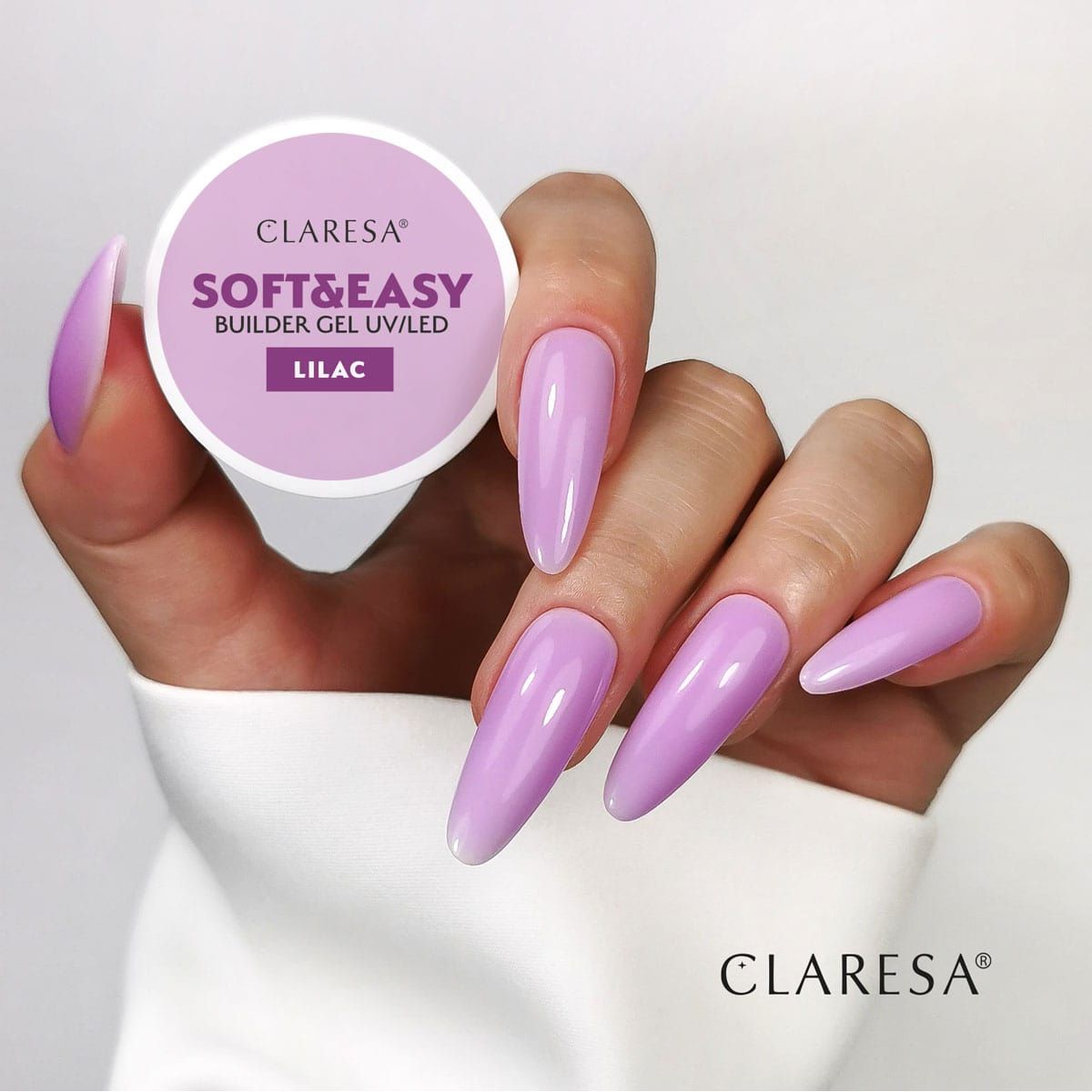 Claresa keratin soft easy builder gel lilac 90gr.