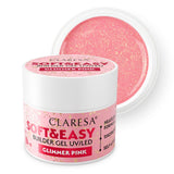 Claresa keratin soft easy builder gel glimmer pink 12гр.