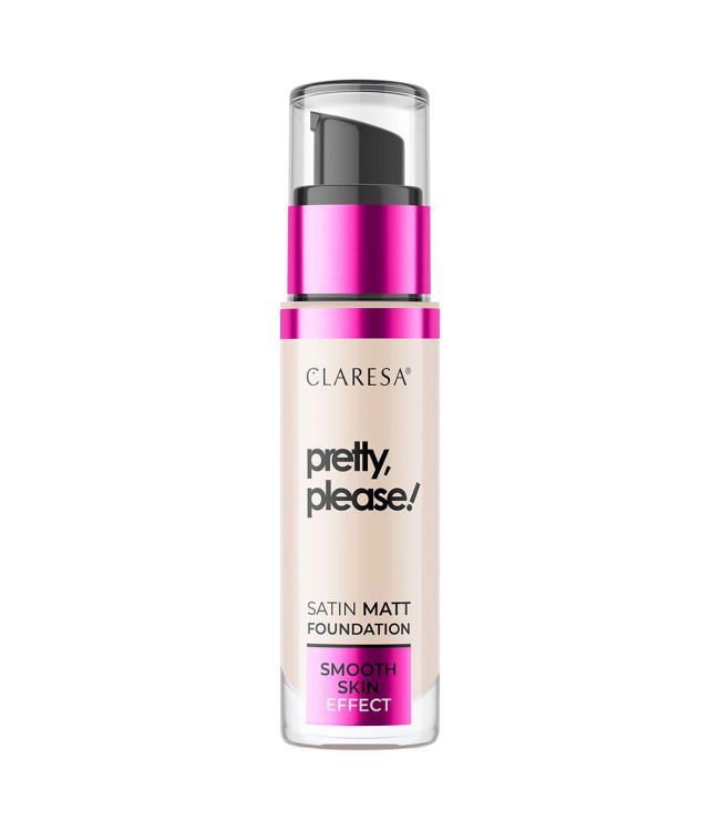 Claresa Satin Matt Foundation Pretty, prosim! 01 Fair Light 34gr.