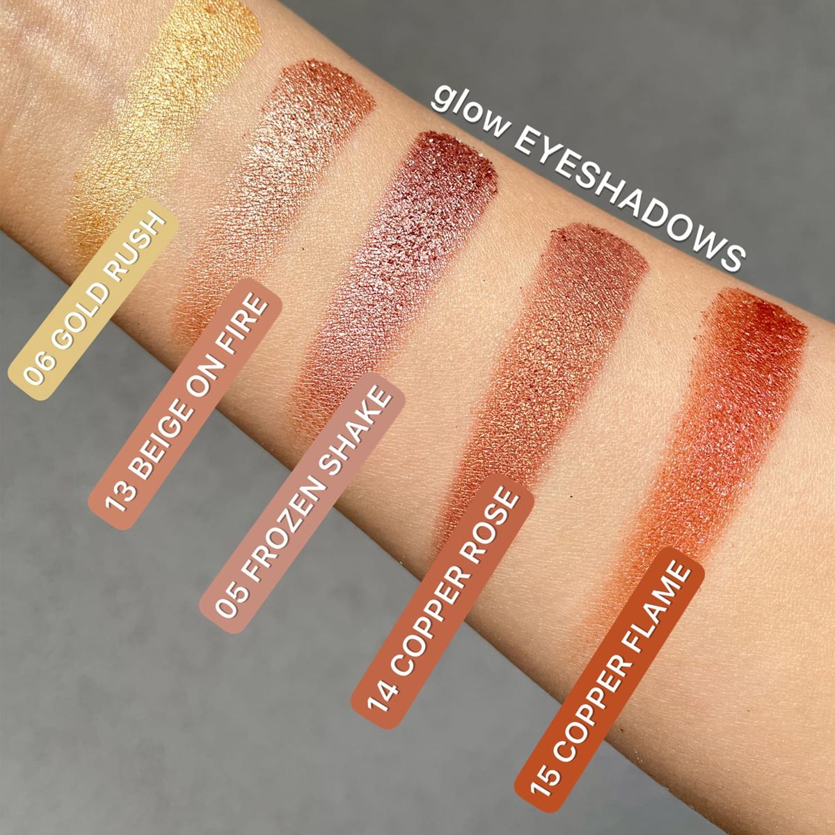 Claresa glow eyeshadow 06 gold rush