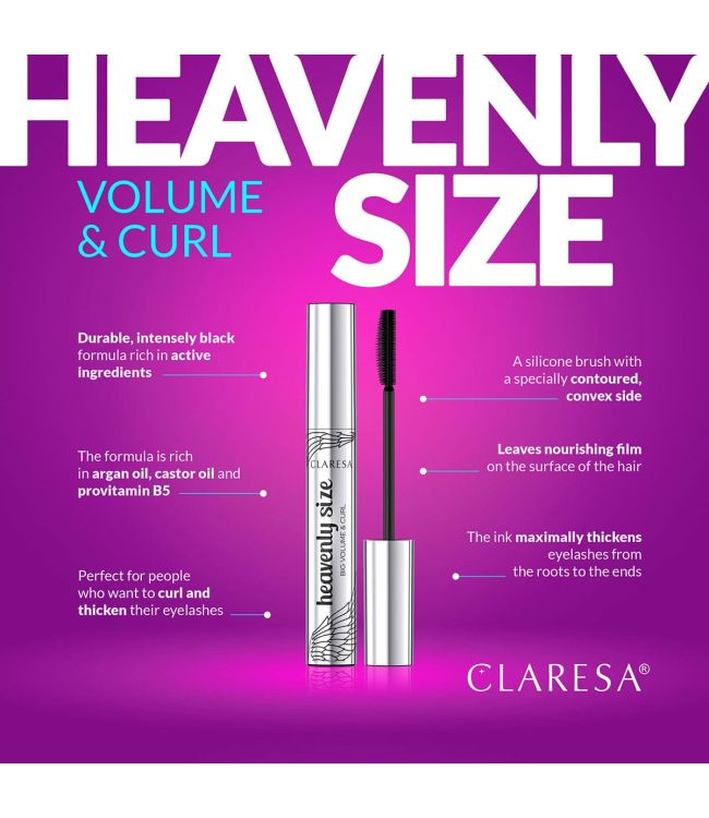 Claresa Heavenly Size Mascara Black 10ml
