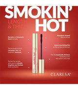 Claresa Smokin 'vroča maskara črna 10ml