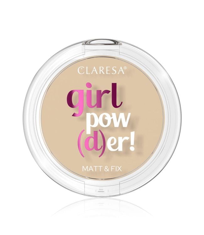 Claresa Girl Pow (D) er! Matt fix pressed Powder 02 Natural Beige 12gr.