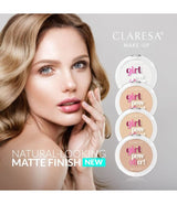 Claresa Girl Pow (D) er! Matt fix pressed Powder 02 Natural Beige 12gr.
