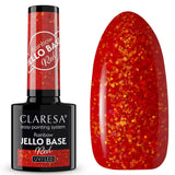 Claresa rainbow jello base coat red 5ml