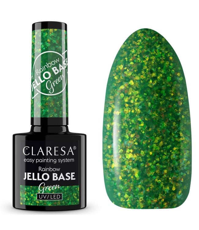 Claresa Rainbow Jello Base Coat Green 5ml